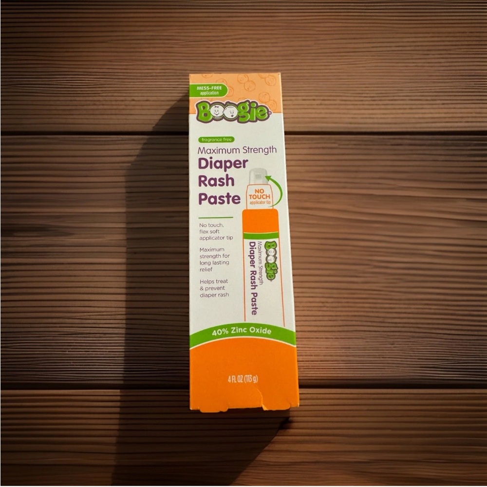 Boogie Maximum Strength Diaper Rash Paste 40% Zinc Oxide 4 oz New